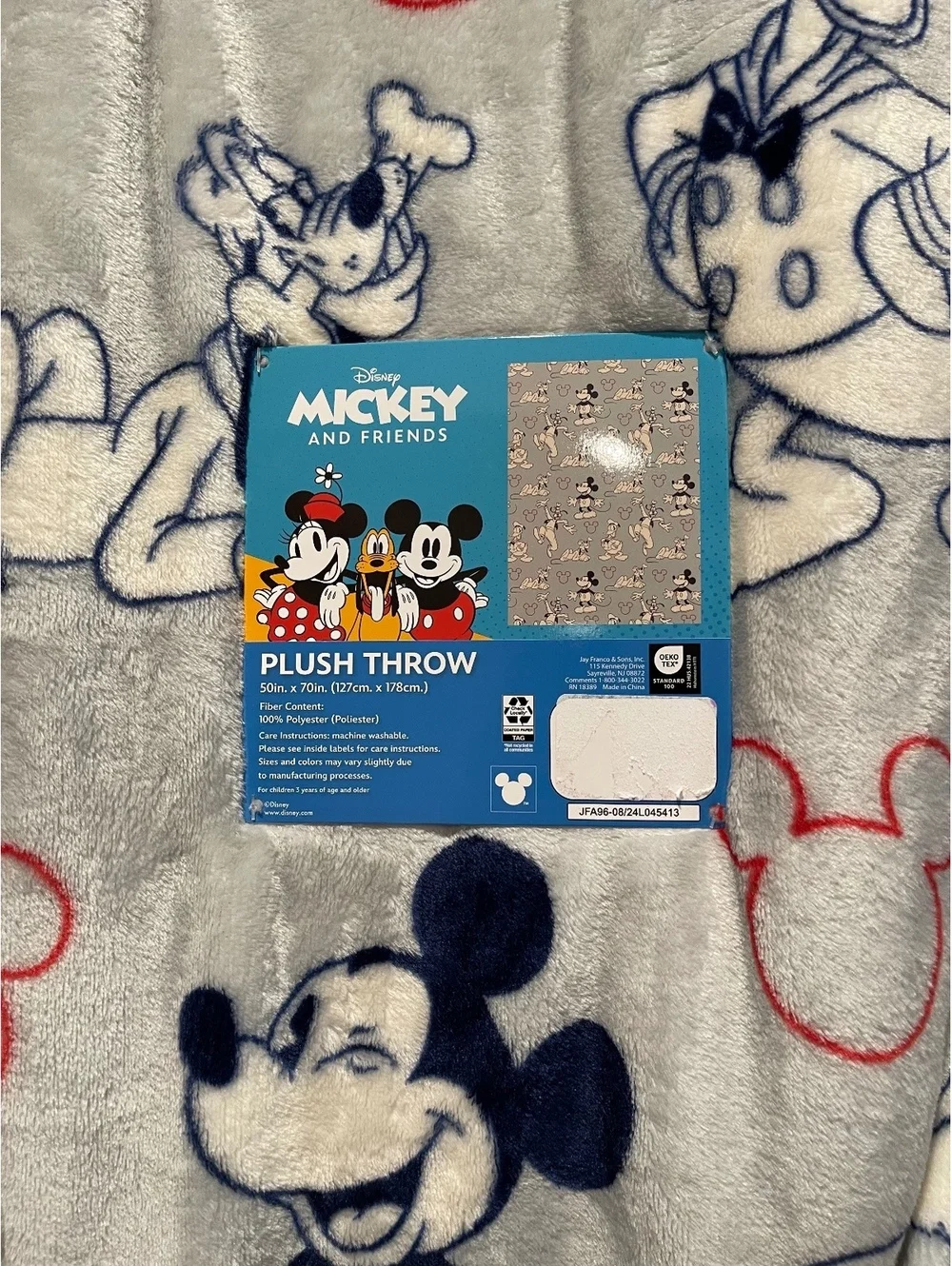 Disney Mickey and Friends Plush Throw Blanket 50x70 inches